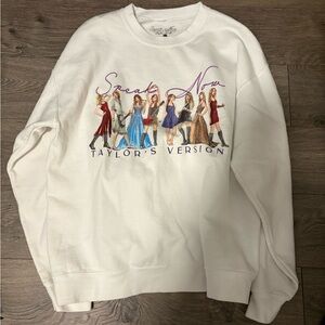 White Speak Now Taylor's Version Sweatshirt